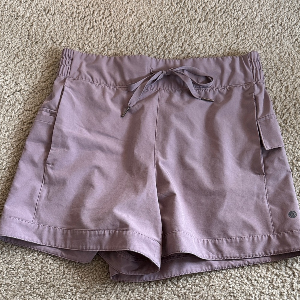 Women's Mauve High-Rise Shorts